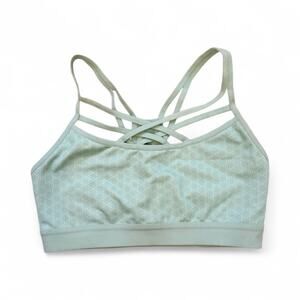 Champion C9 Strappy Front Cami style athletic Sports Bra Light Blue Small
